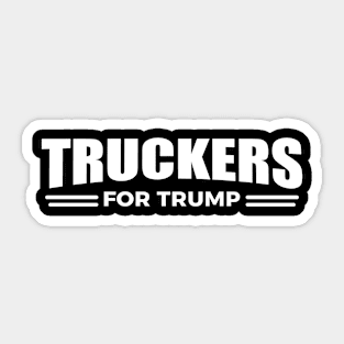 Truckers For Trump Sticker